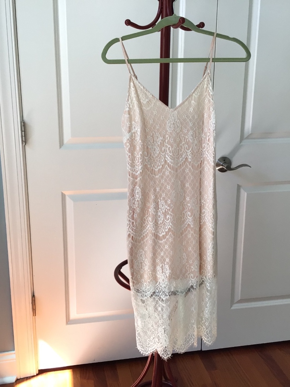 Ivory Lace Dress, Sz S, Forever 21